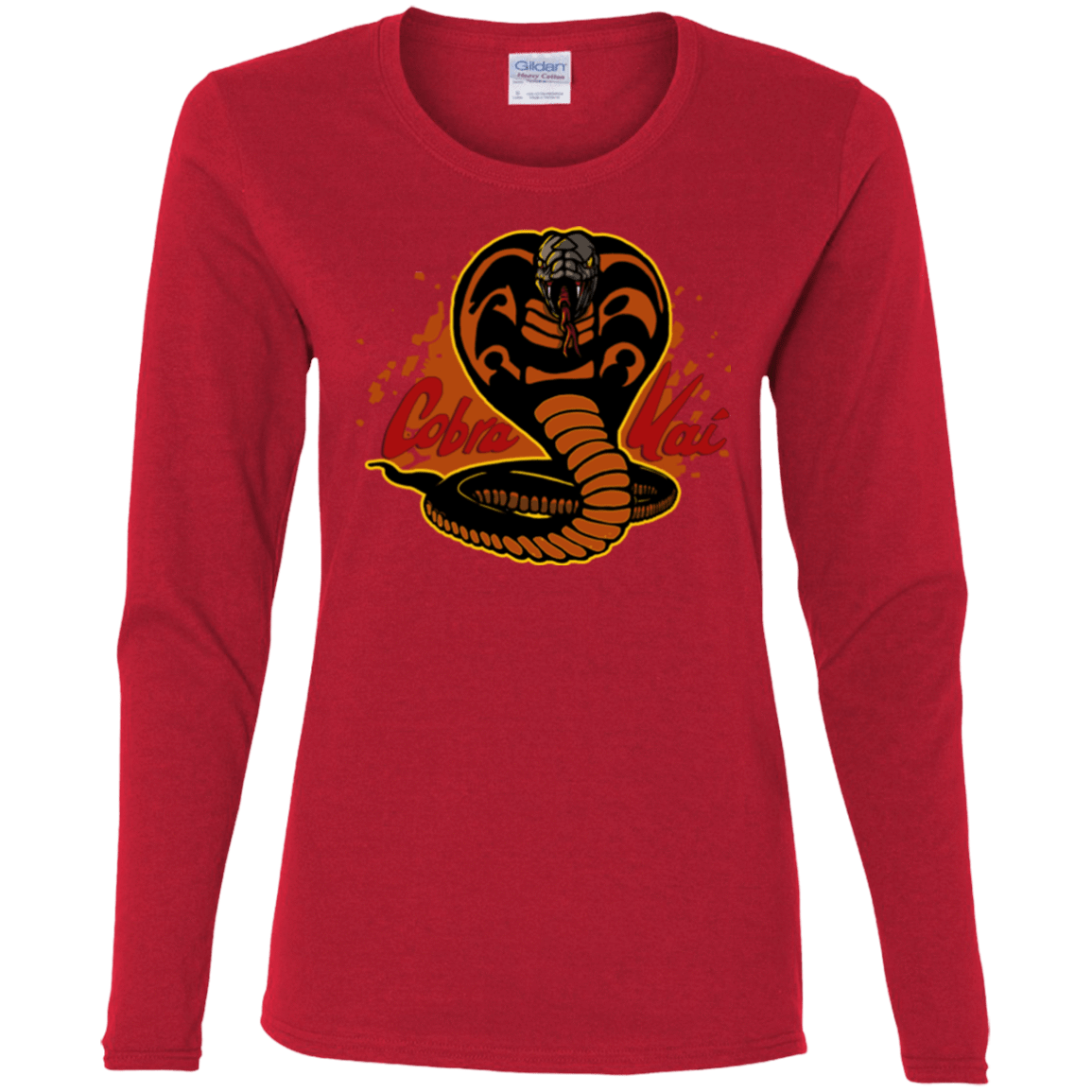 T-Shirts Red / S Familiar Reptile Women's Long Sleeve T-Shirt