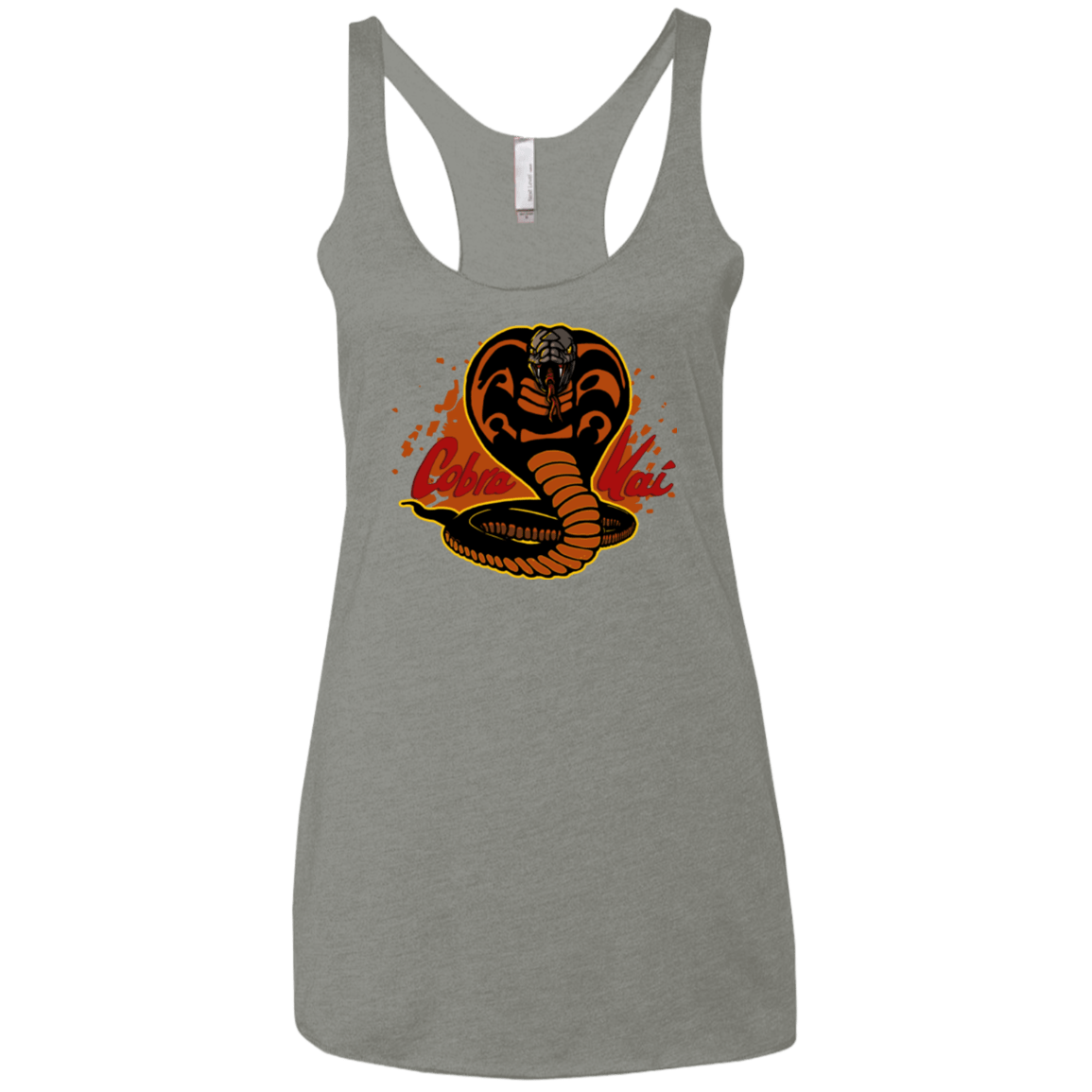 T-Shirts Venetian Grey / X-Small Familiar Reptile Women's Triblend Racerback Tank