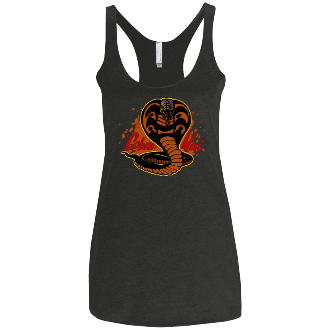T-Shirts Vintage Black / X-Small Familiar Reptile Women's Triblend Racerback Tank