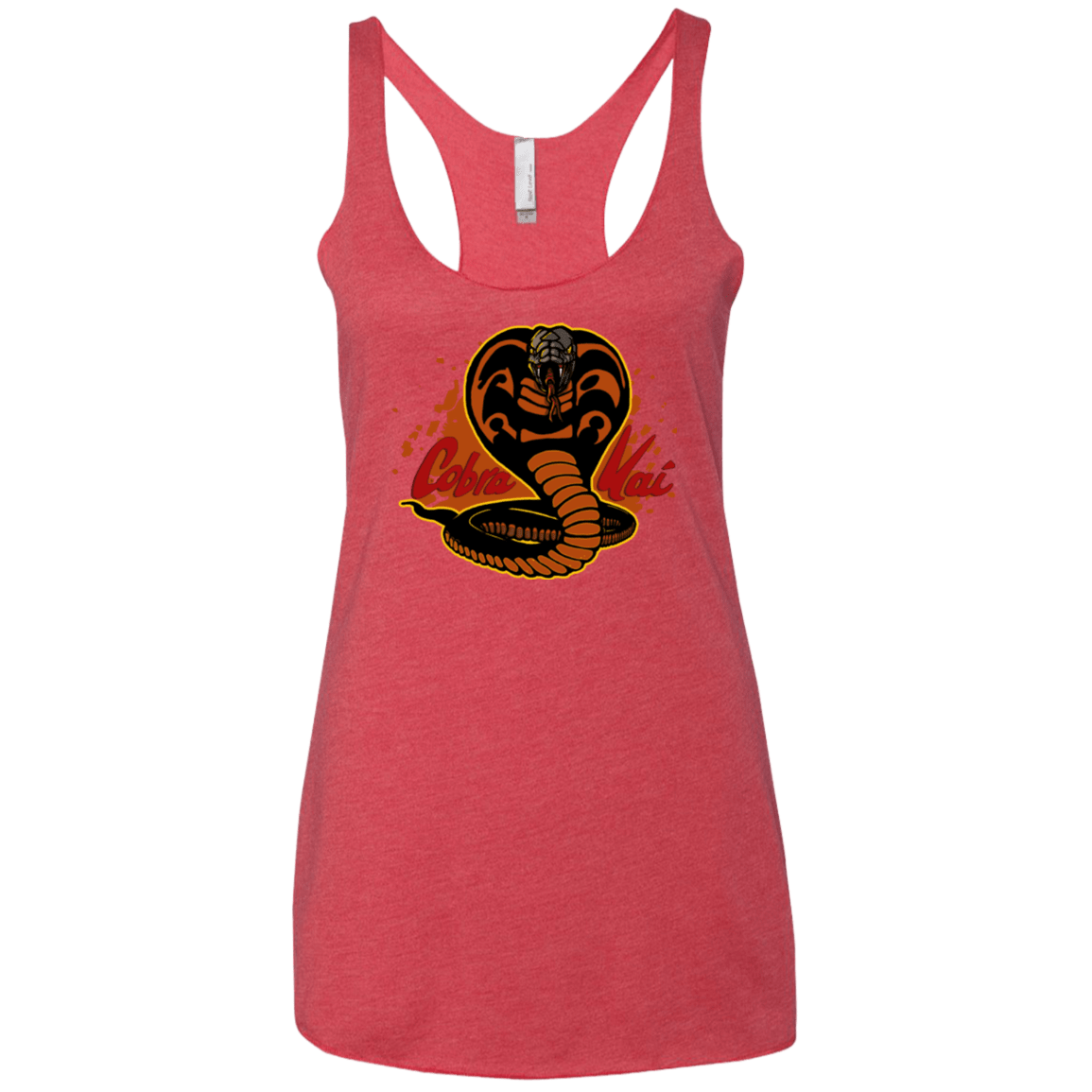 T-Shirts Vintage Red / X-Small Familiar Reptile Women's Triblend Racerback Tank