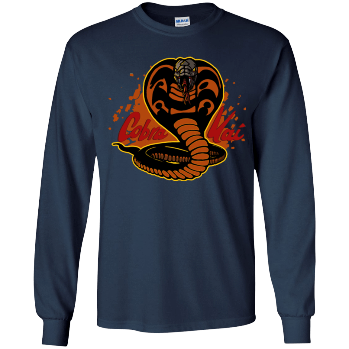 T-Shirts Navy / YS Familiar Reptile Youth Long Sleeve T-Shirt