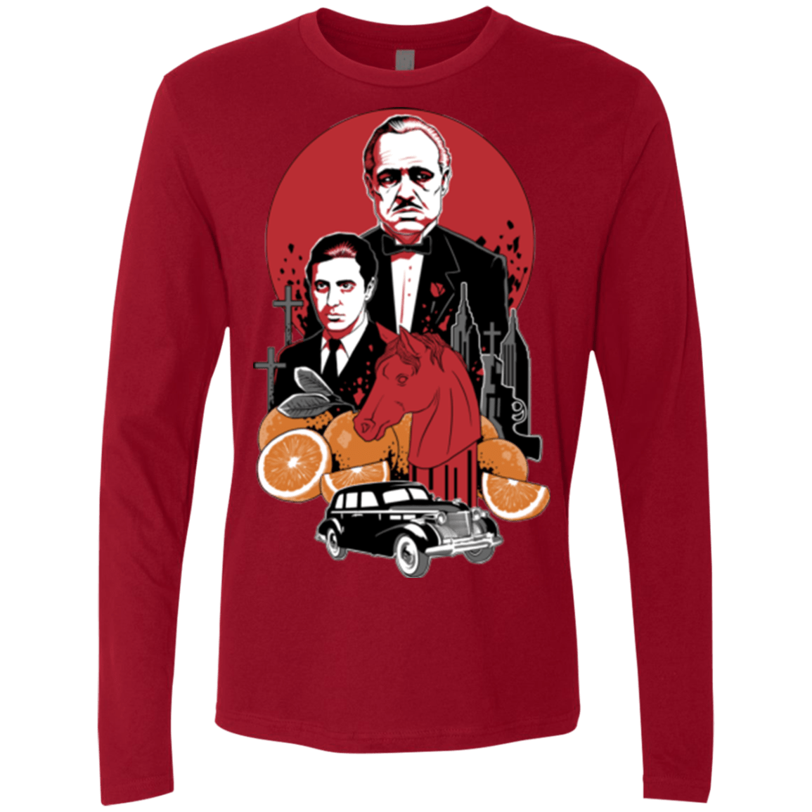 T-Shirts Cardinal / Small Family Cursed Men's Premium Long Sleeve