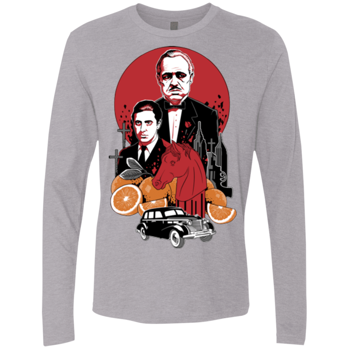 T-Shirts Heather Grey / Small Family Cursed Men's Premium Long Sleeve