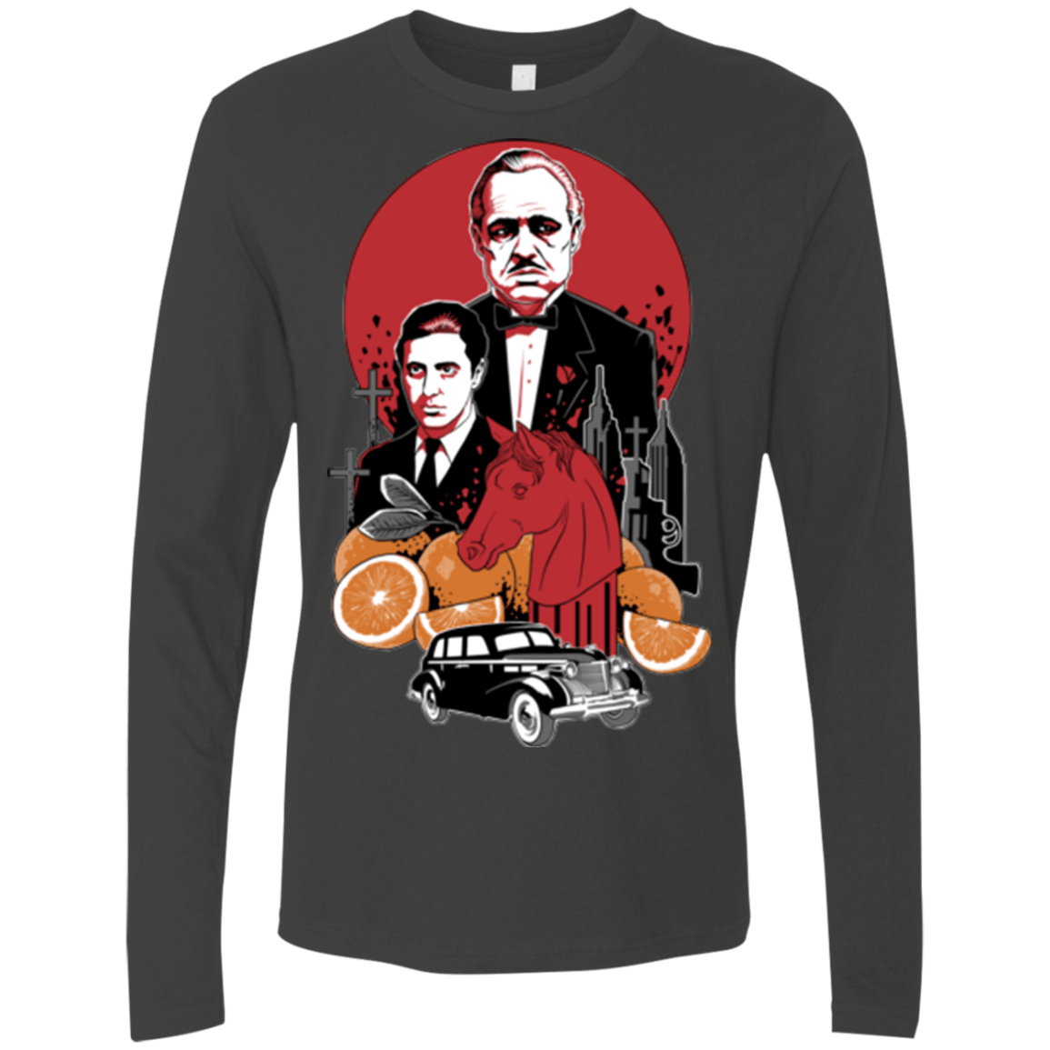T-Shirts Heavy Metal / Small Family Cursed Men's Premium Long Sleeve