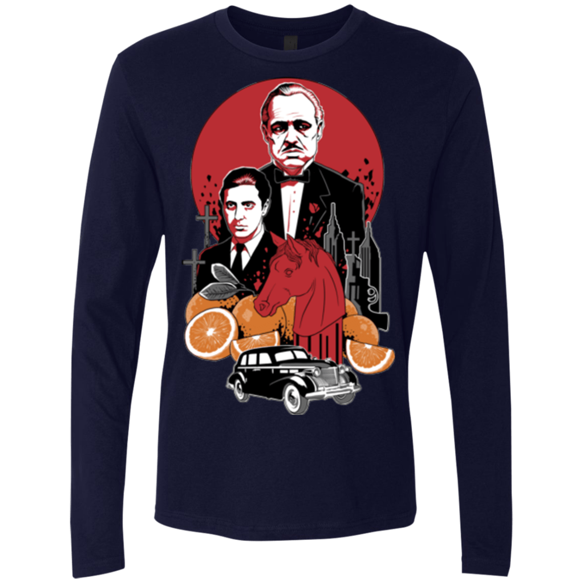 T-Shirts Midnight Navy / Small Family Cursed Men's Premium Long Sleeve