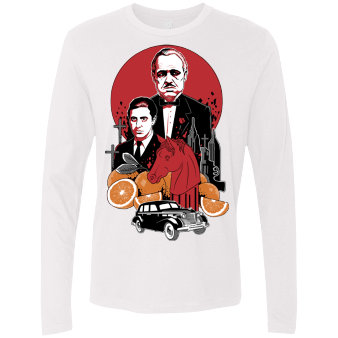 T-Shirts White / Small Family Cursed Men's Premium Long Sleeve