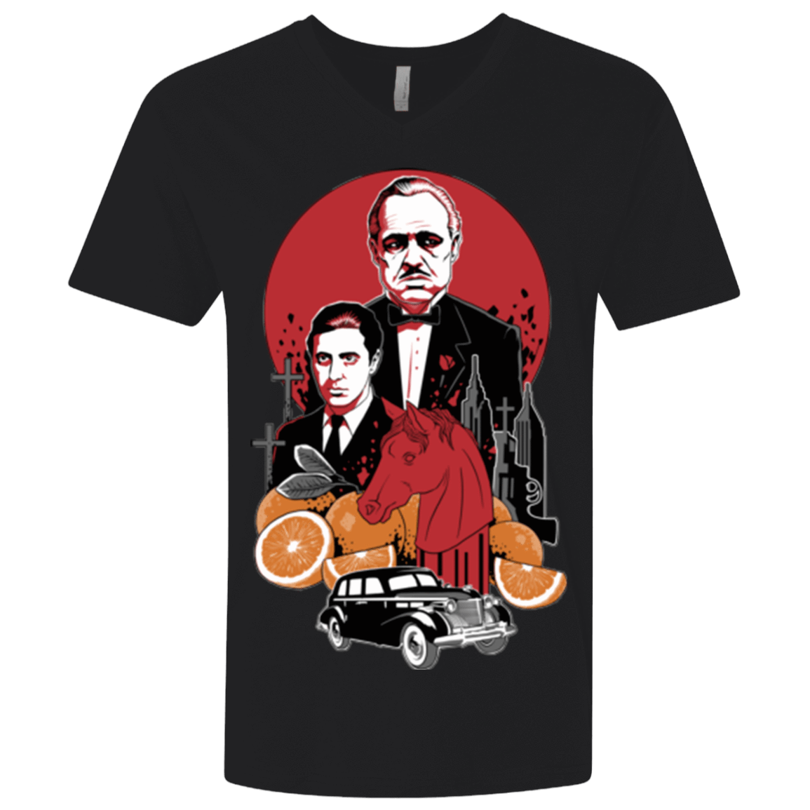 T-Shirts Black / X-Small Family Cursed Men's Premium V-Neck