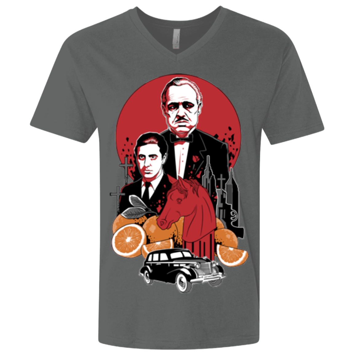 T-Shirts Heavy Metal / X-Small Family Cursed Men's Premium V-Neck