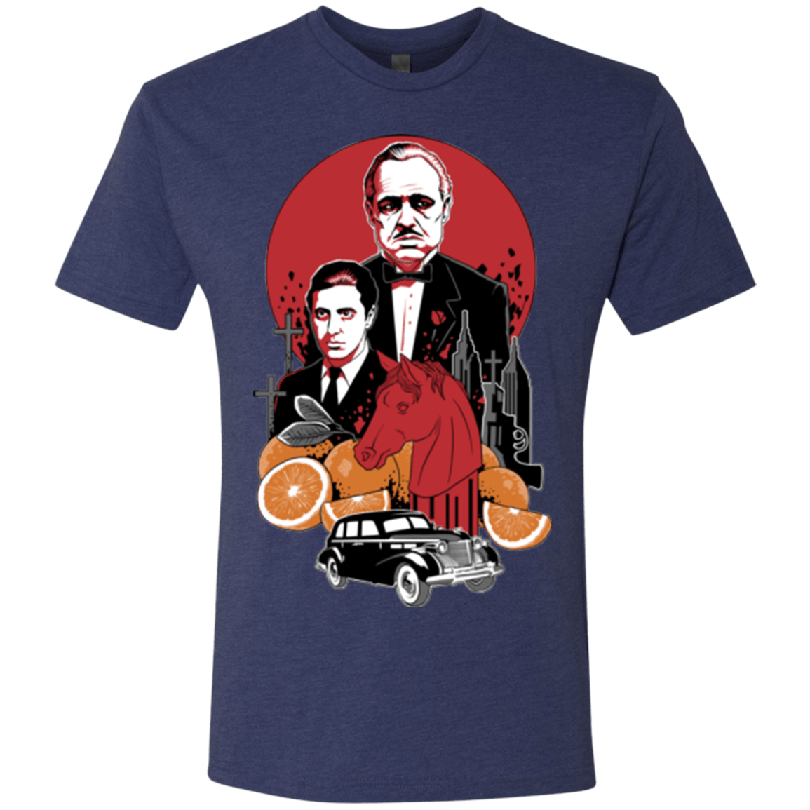 T-Shirts Vintage Navy / Small Family Cursed Men's Triblend T-Shirt