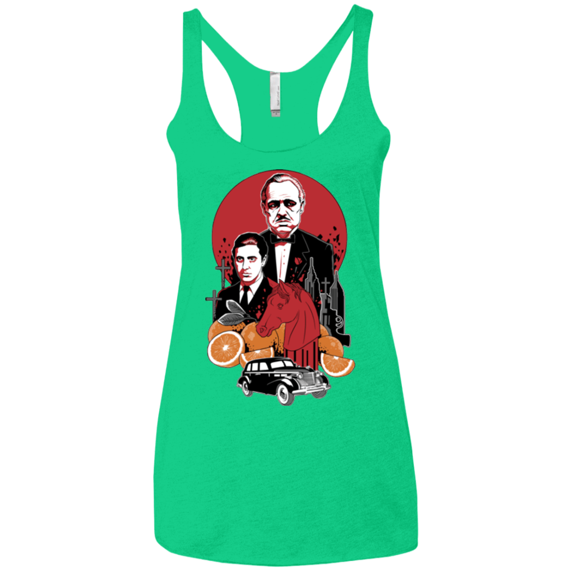 T-Shirts Envy / X-Small Family Cursed Women's Triblend Racerback Tank