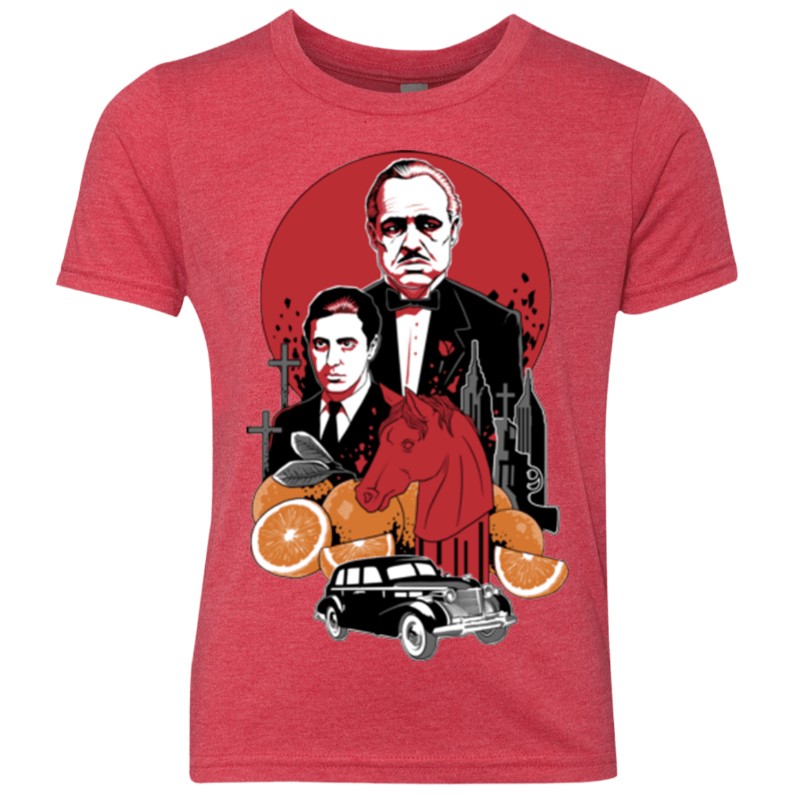T-Shirts Vintage Red / YXS Family Cursed Youth Triblend T-Shirt