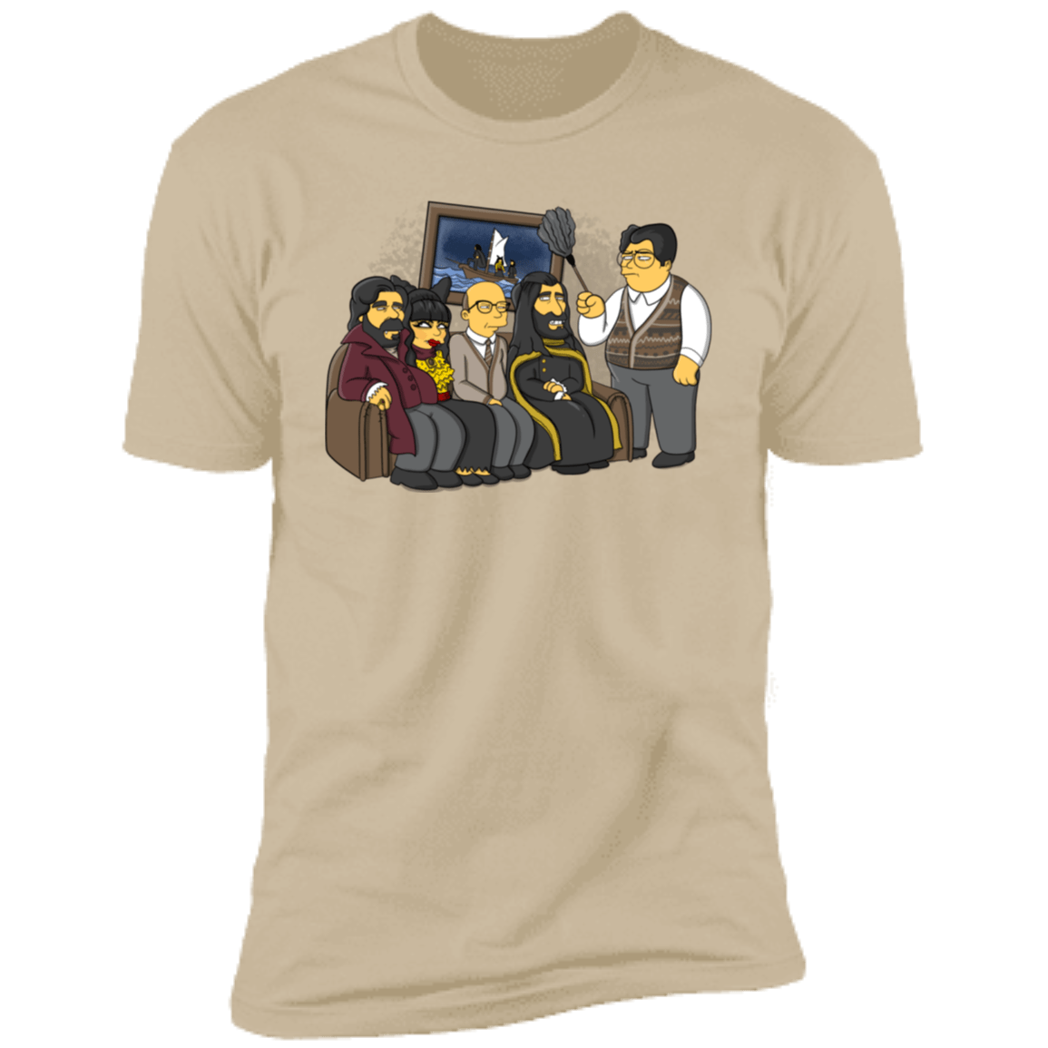 T-Shirts Sand / S Family photo...but not you Guillermo Men's Premium T-Shirt