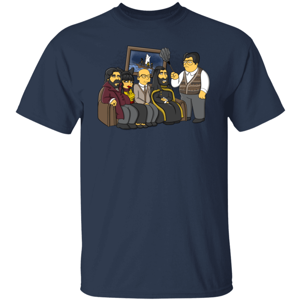 T-Shirts Navy / S Family photo...but not you Guillermo T-Shirt