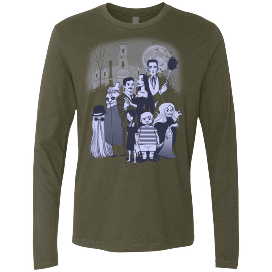 T-Shirts Military Green / Small Family Portrait Men's Premium Long Sleeve