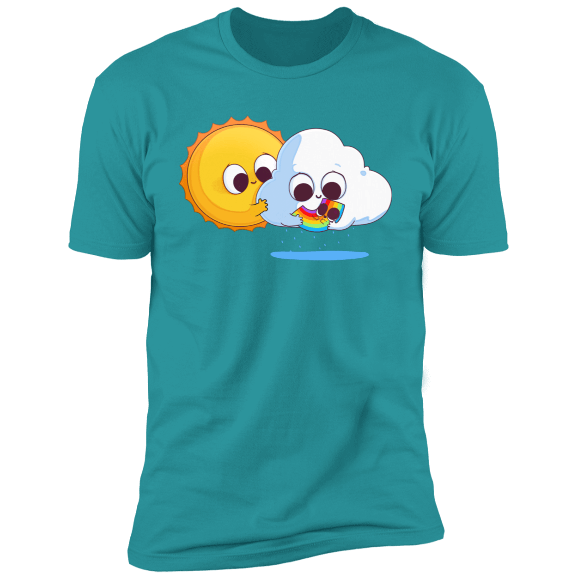 T-Shirts Tahiti Blue / S Family Portrait Men's Premium T-Shirt