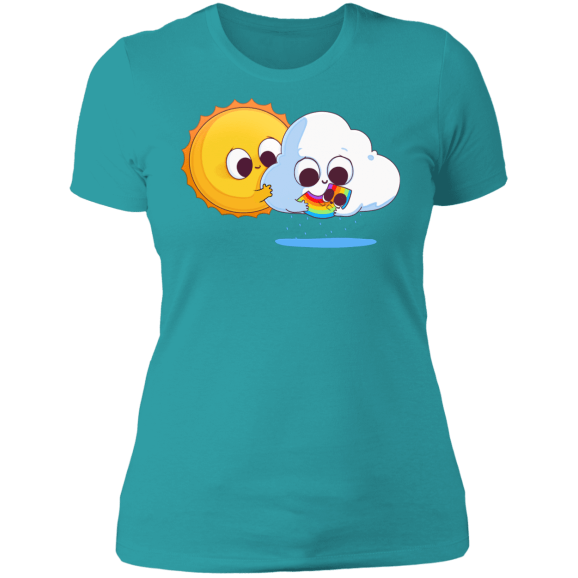 T-Shirts Tahiti Blue / S Family Portrait Women's Premium T-Shirt