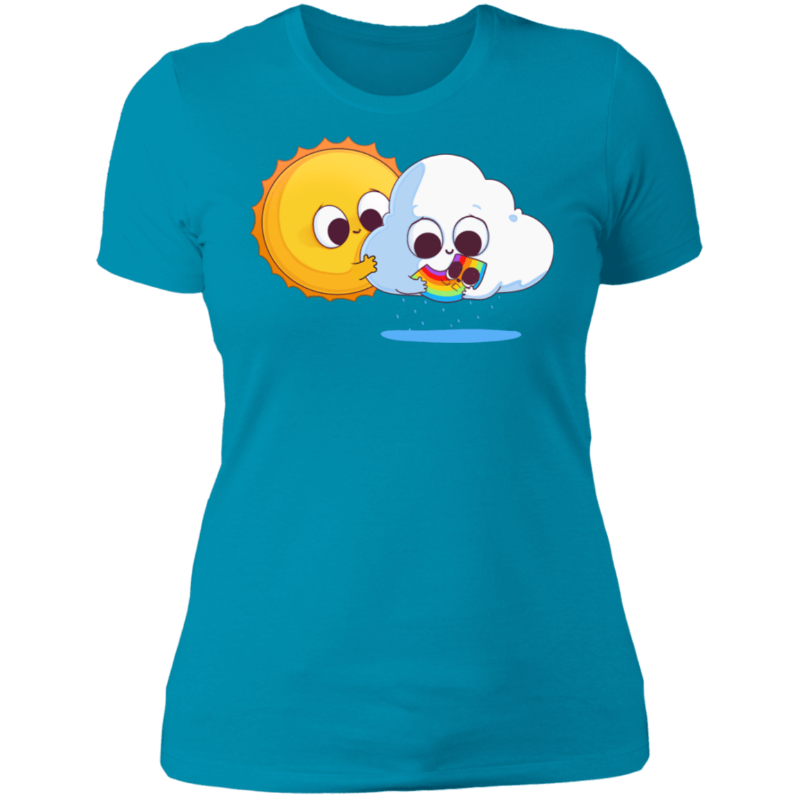 T-Shirts Turquoise / S Family Portrait Women's Premium T-Shirt