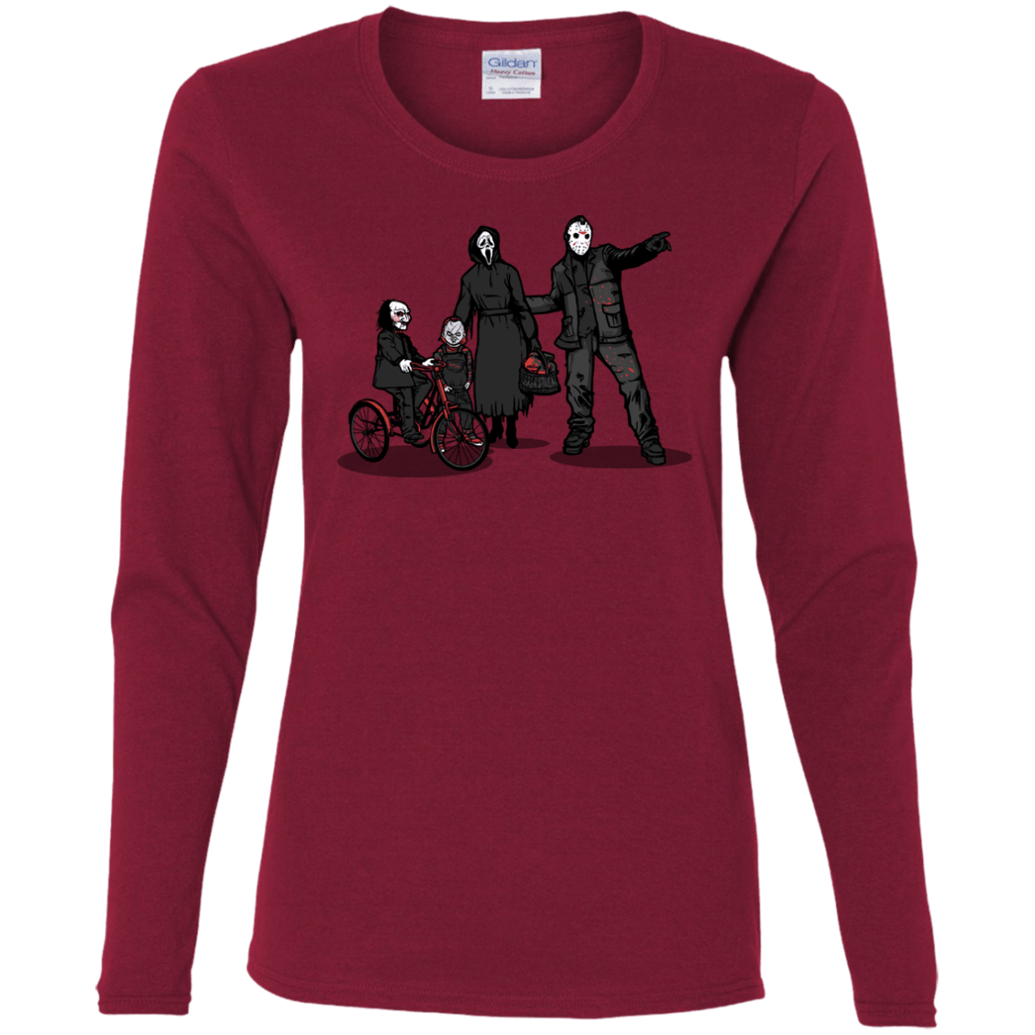 T-Shirts Cardinal / S Family Values Women's Long Sleeve T-Shirt
