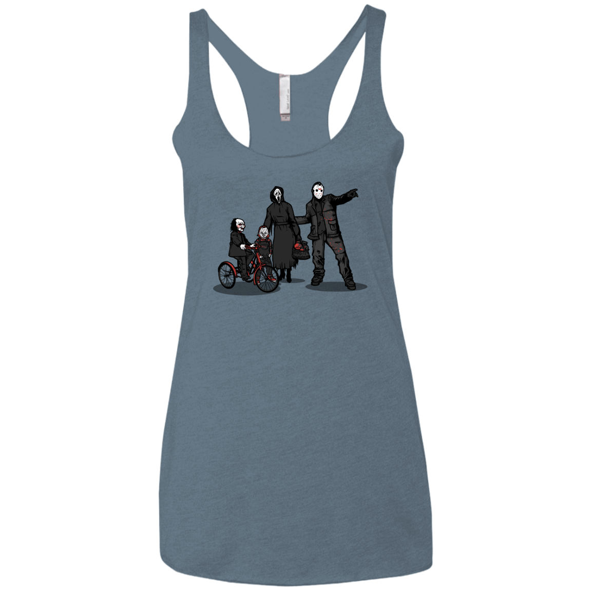 T-Shirts Indigo / X-Small Family Values Women's Triblend Racerback Tank
