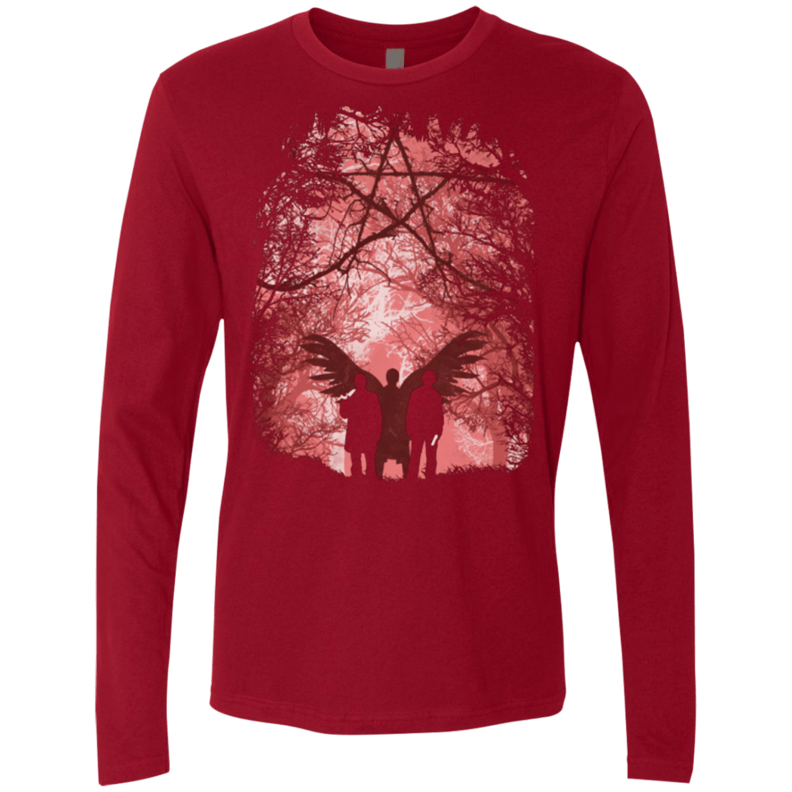 T-Shirts Cardinal / Small Famous Hunters Men's Premium Long Sleeve