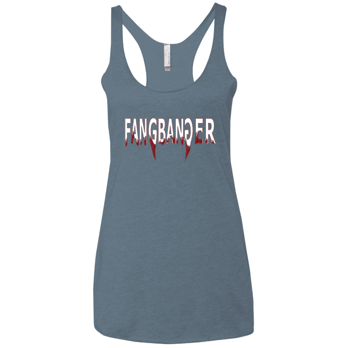 T-Shirts Indigo / X-Small Fangbanger Women's Triblend Racerback Tank
