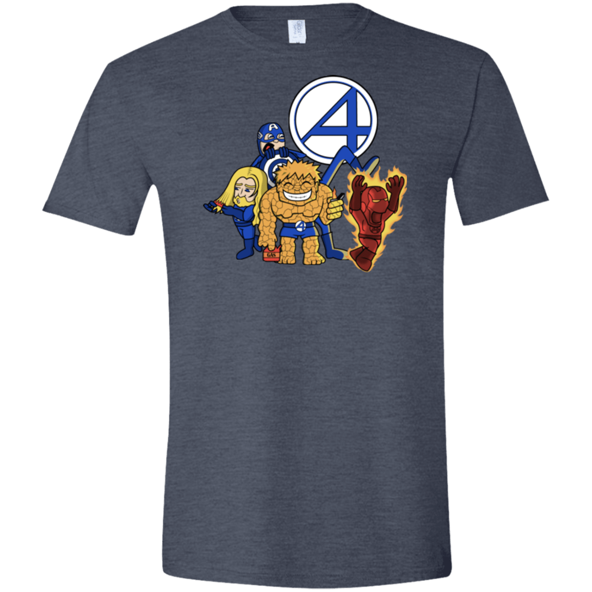 T-Shirts Heather Navy / S FANTASTIC-A Men's Semi-Fitted Softstyle