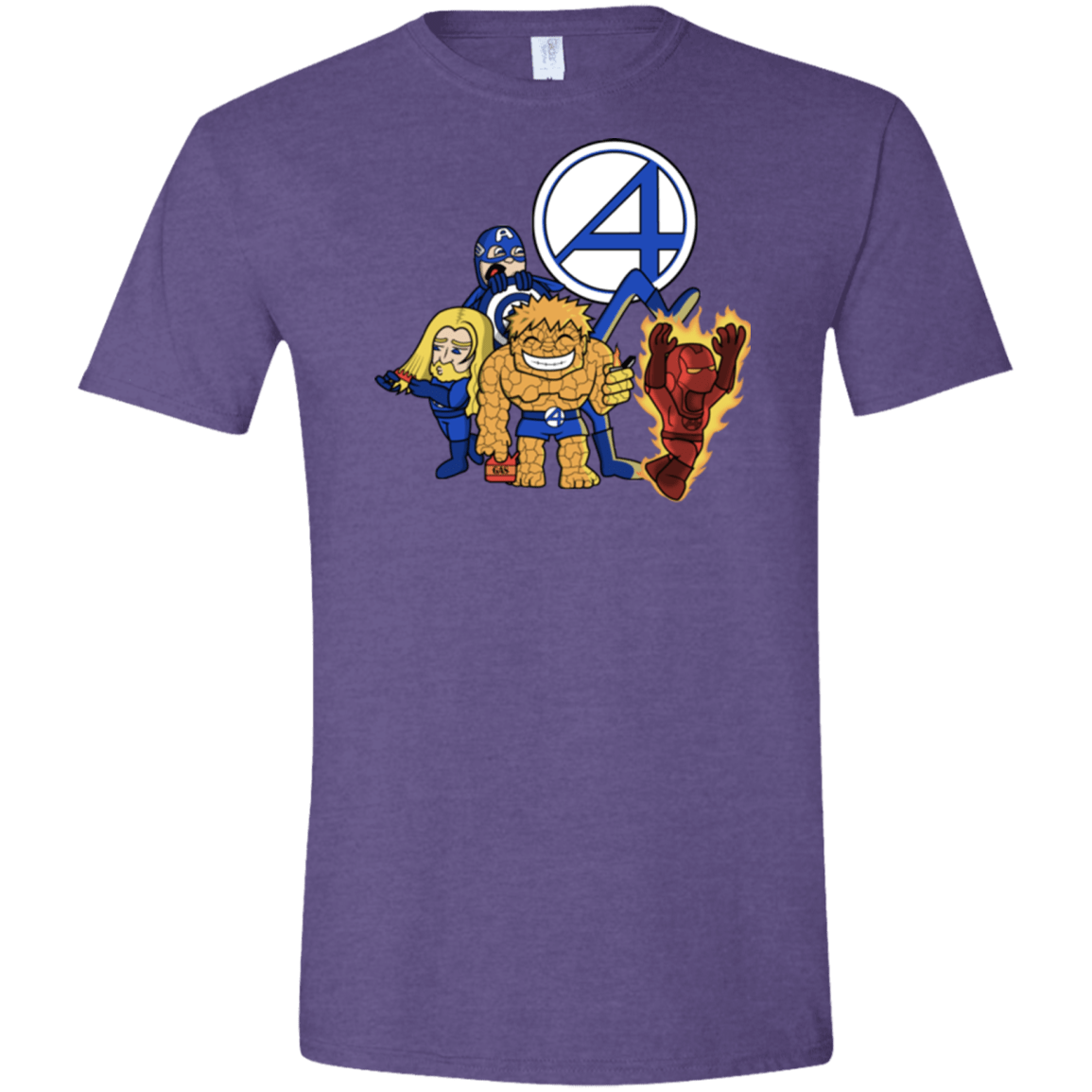 T-Shirts Heather Purple / S FANTASTIC-A Men's Semi-Fitted Softstyle