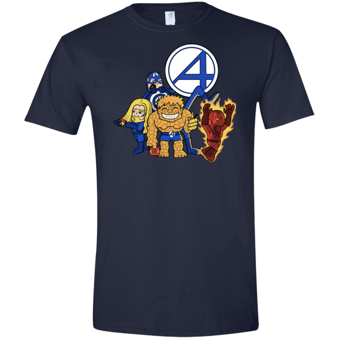 T-Shirts Navy / X-Small FANTASTIC-A Men's Semi-Fitted Softstyle