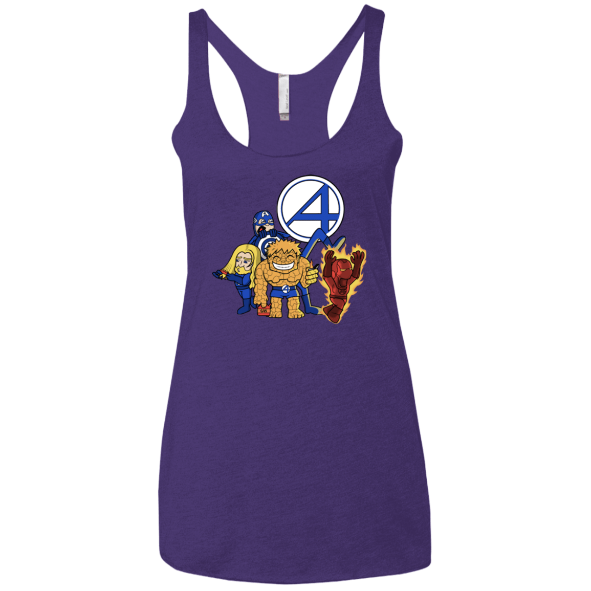 T-Shirts Purple Rush / X-Small FANTASTIC-A Women's Triblend Racerback Tank
