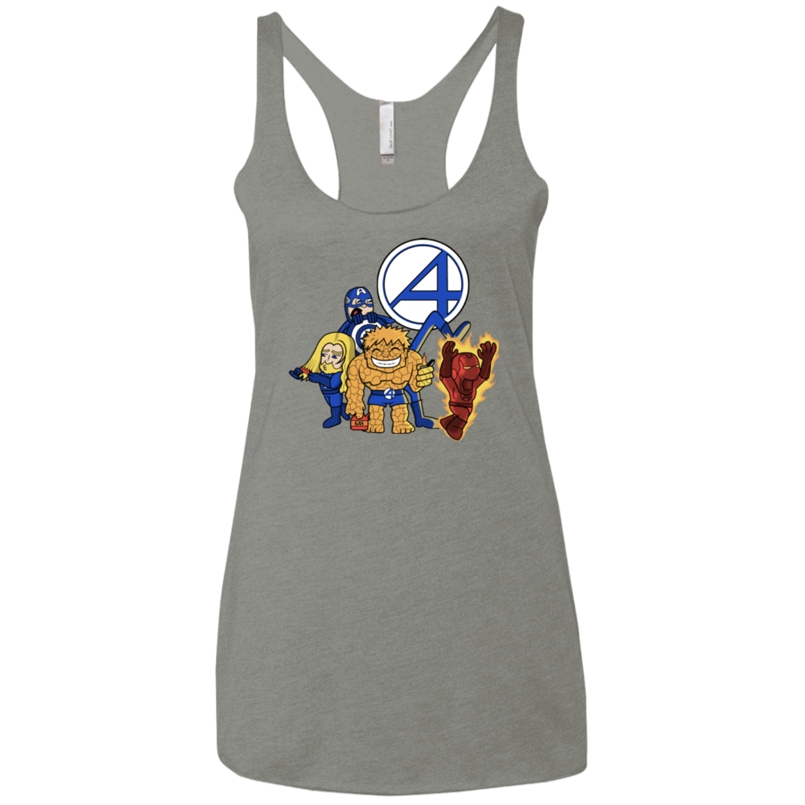 T-Shirts Venetian Grey / X-Small FANTASTIC-A Women's Triblend Racerback Tank