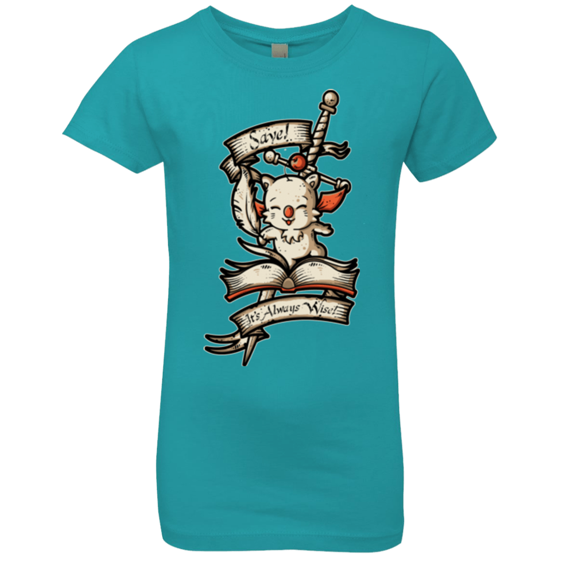 T-Shirts Tahiti Blue / YXS FANTASY SAVE POINT Girls Premium T-Shirt