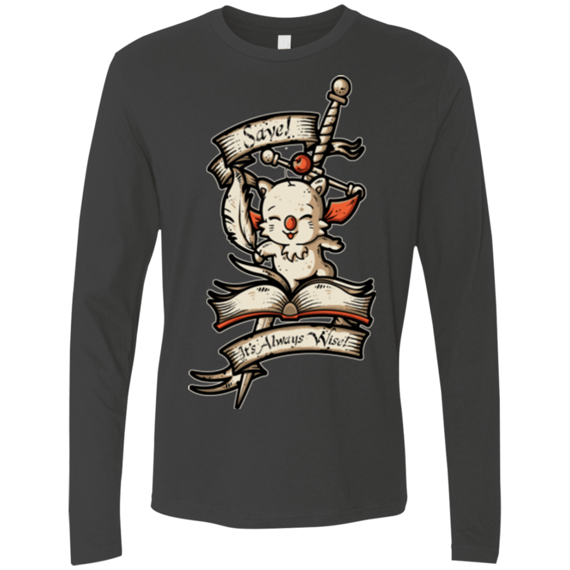 T-Shirts Heavy Metal / Small FANTASY SAVE POINT Men's Premium Long Sleeve