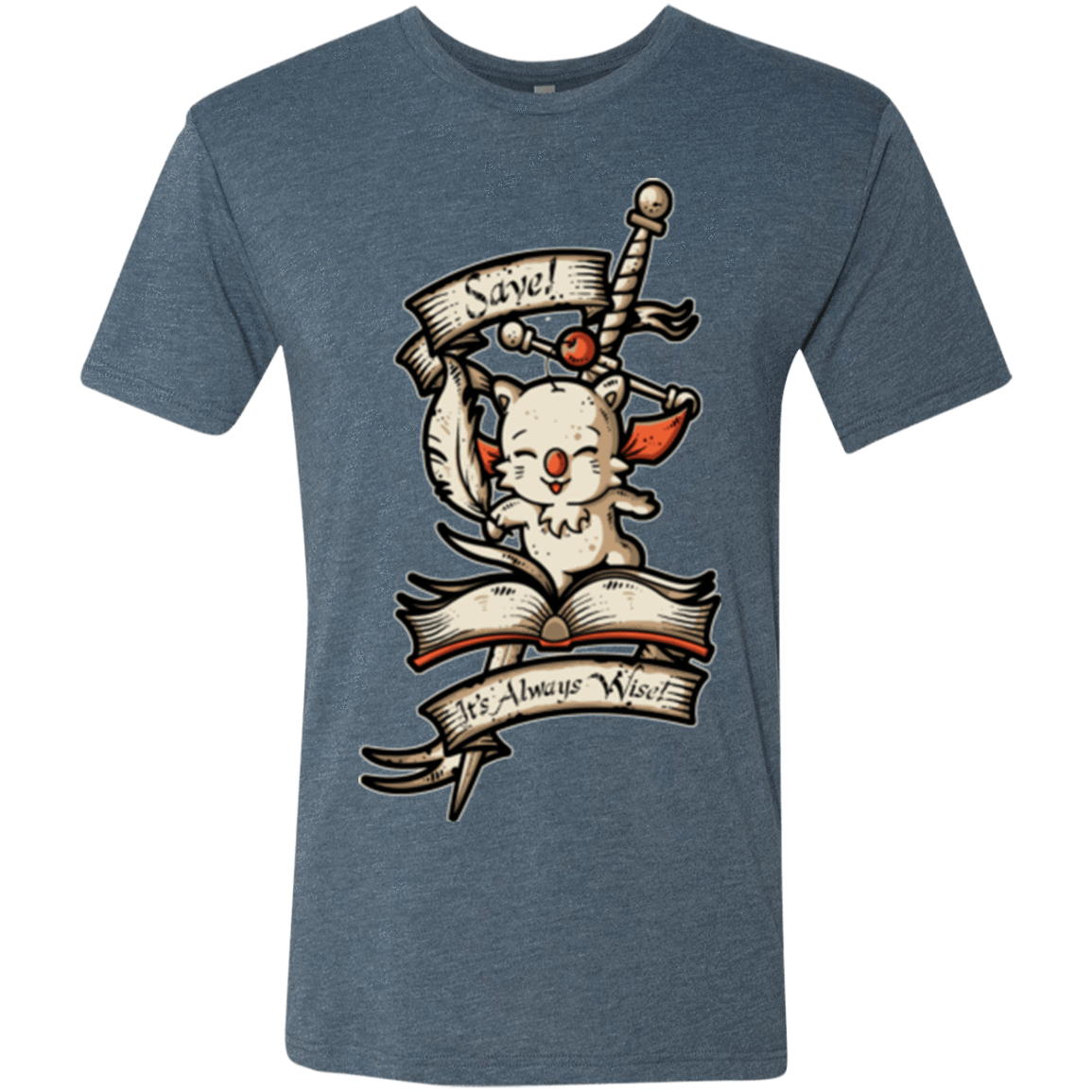 T-Shirts Indigo / Small FANTASY SAVE POINT Men's Triblend T-Shirt