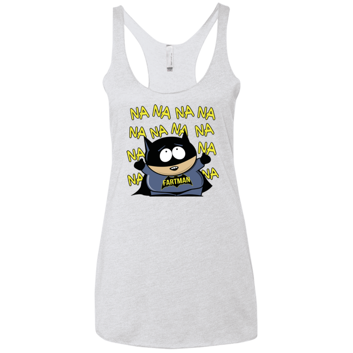 T-Shirts Heather White / X-Small Fartman Women's Triblend Racerback Tank