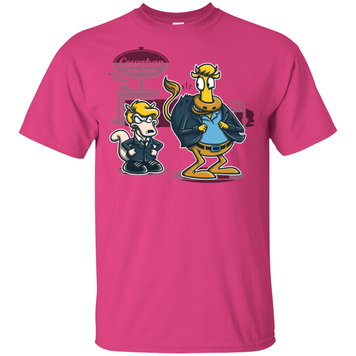 T-Shirts Heliconia / S Fat Cow in a Little Coat T-Shirt