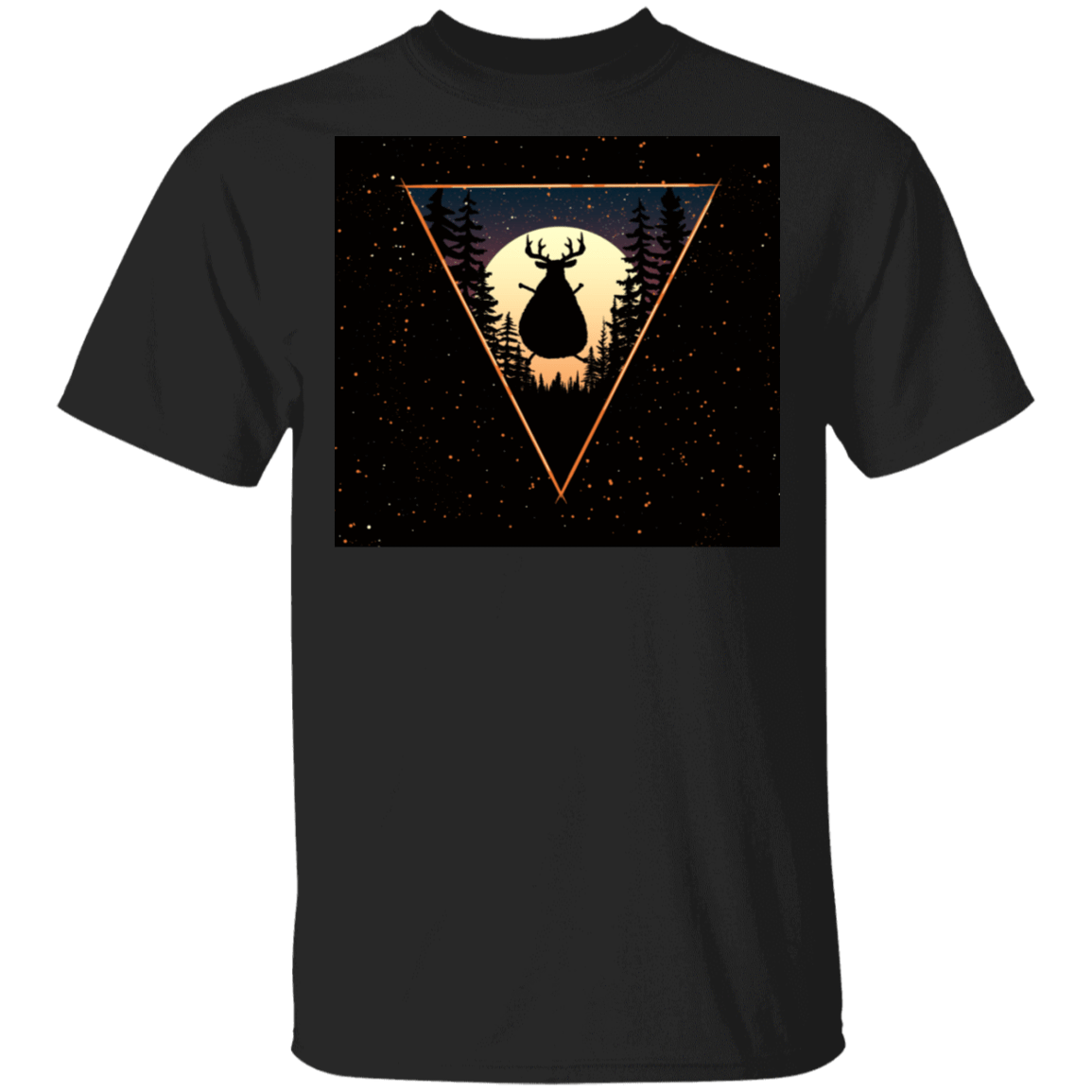 T-Shirts Black / S Fat Reindeer T-Shirt