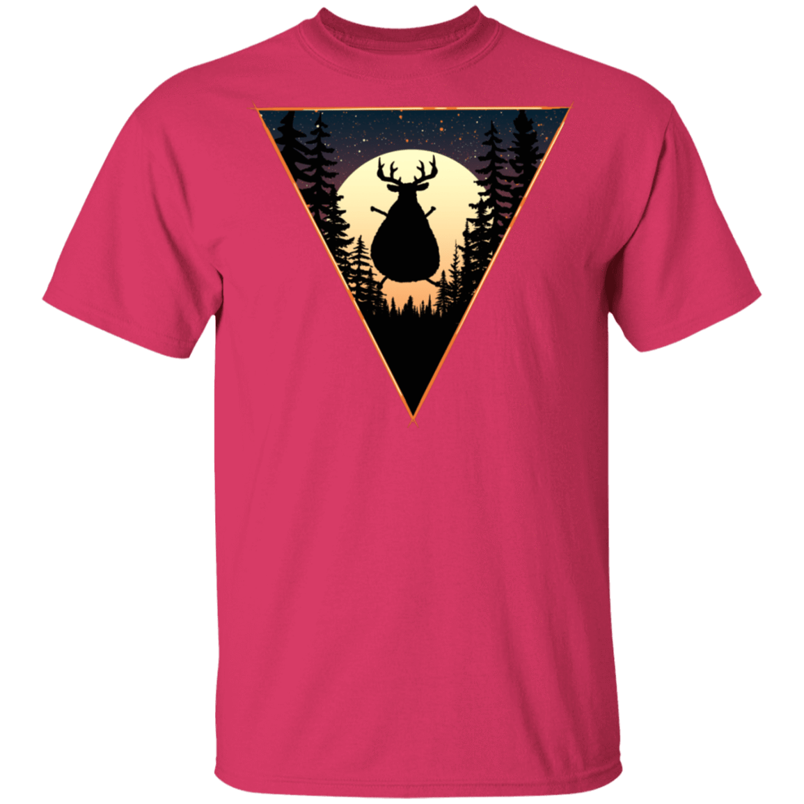 T-Shirts Heliconia / S Fat Reindeer Triangle T-Shirt