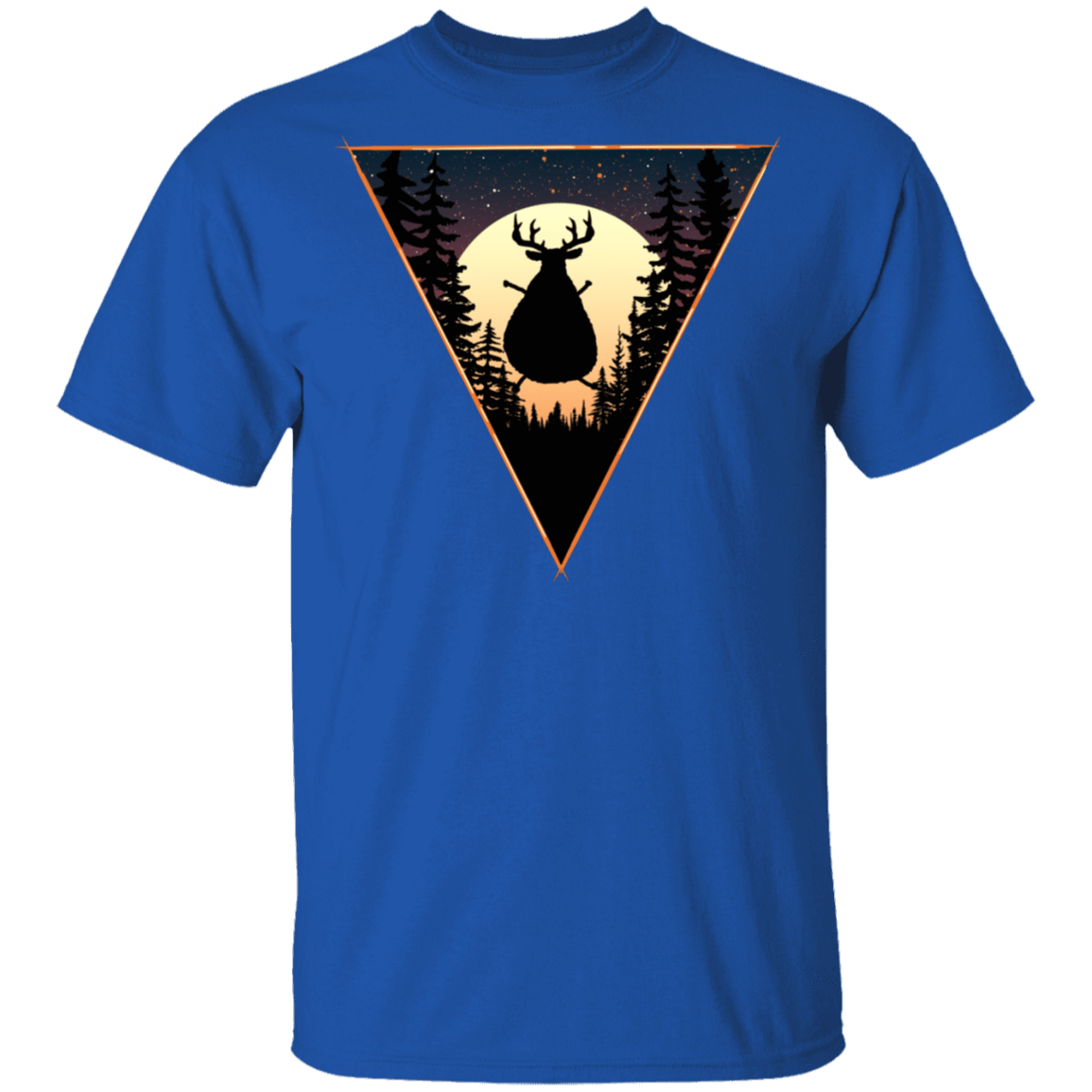 T-Shirts Royal / S Fat Reindeer Triangle T-Shirt