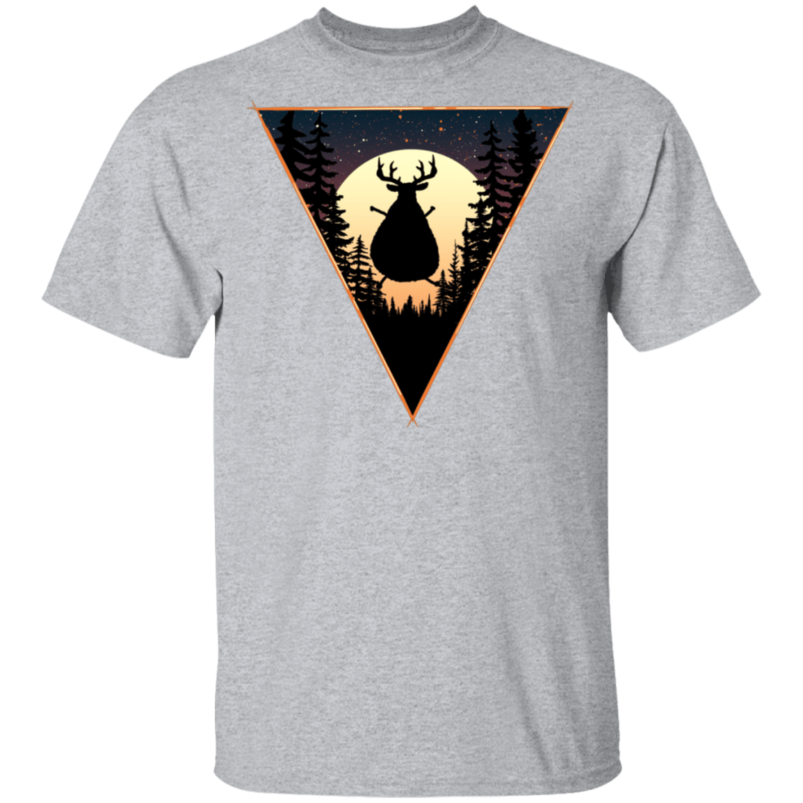 T-Shirts Sport Grey / S Fat Reindeer Triangle T-Shirt