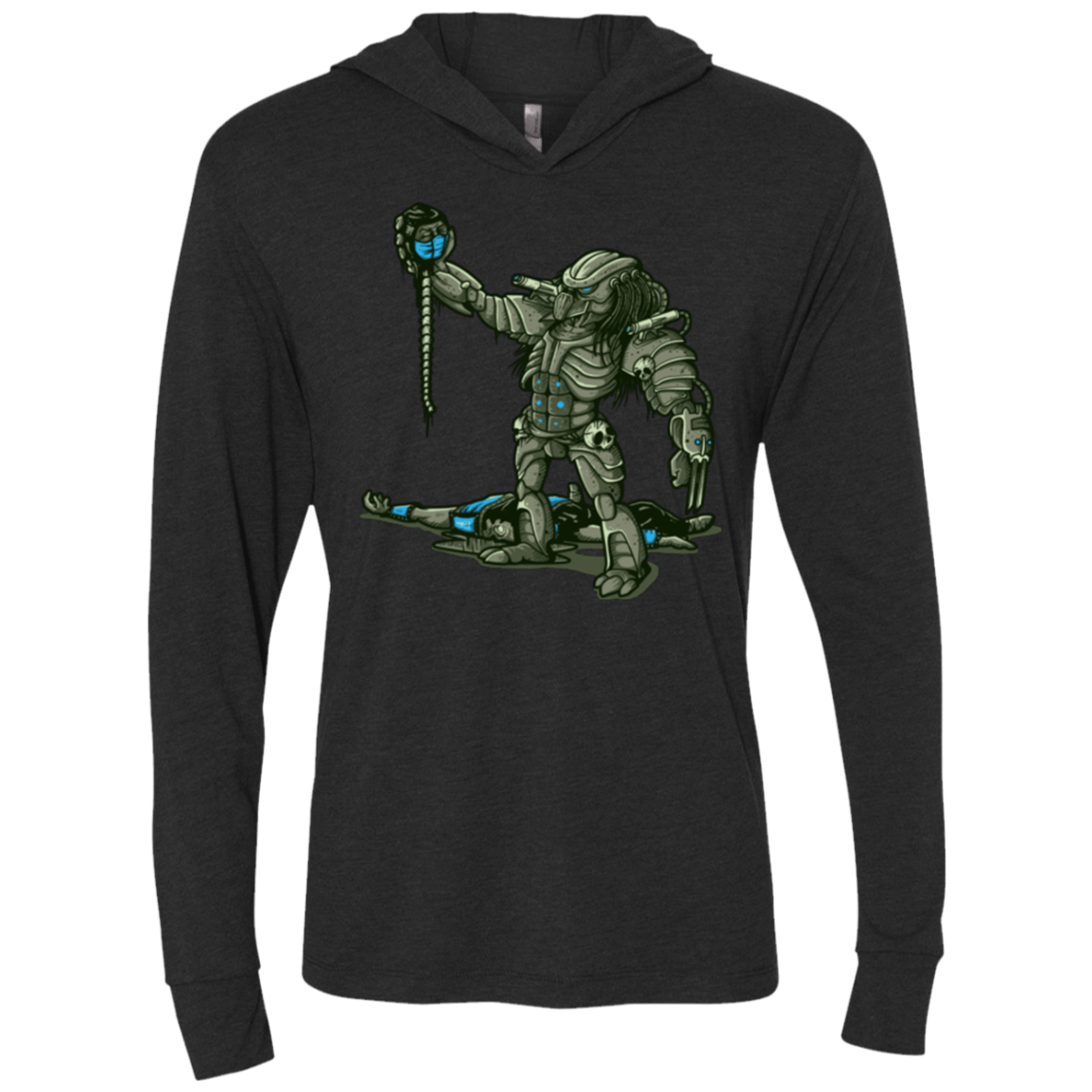 T-Shirts Vintage Black / X-Small Fatality Triblend Long Sleeve Hoodie Tee