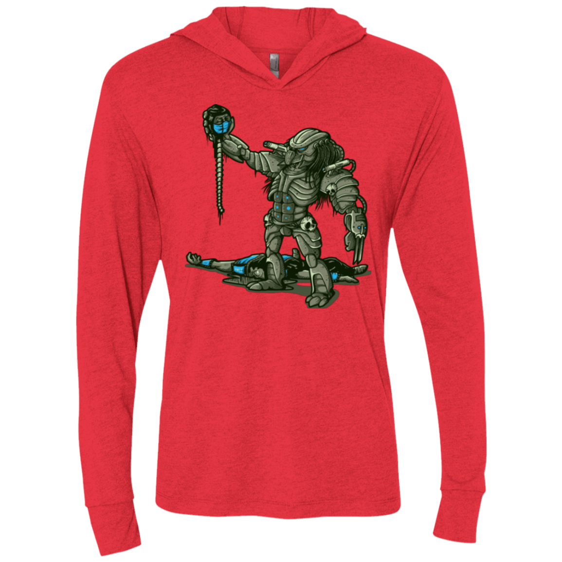 T-Shirts Vintage Red / X-Small Fatality Triblend Long Sleeve Hoodie Tee