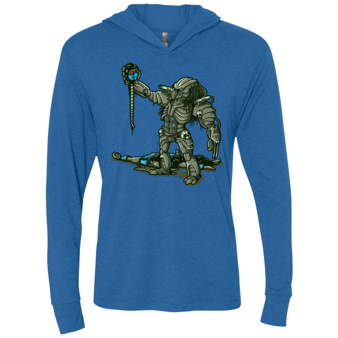 T-Shirts Vintage Royal / X-Small Fatality Triblend Long Sleeve Hoodie Tee