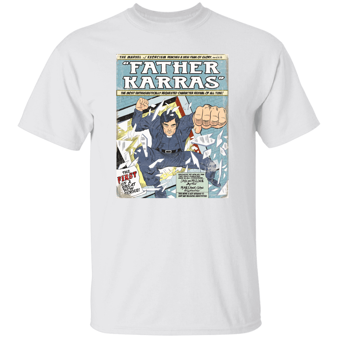 T-Shirts White / S Father Karras T-Shirt