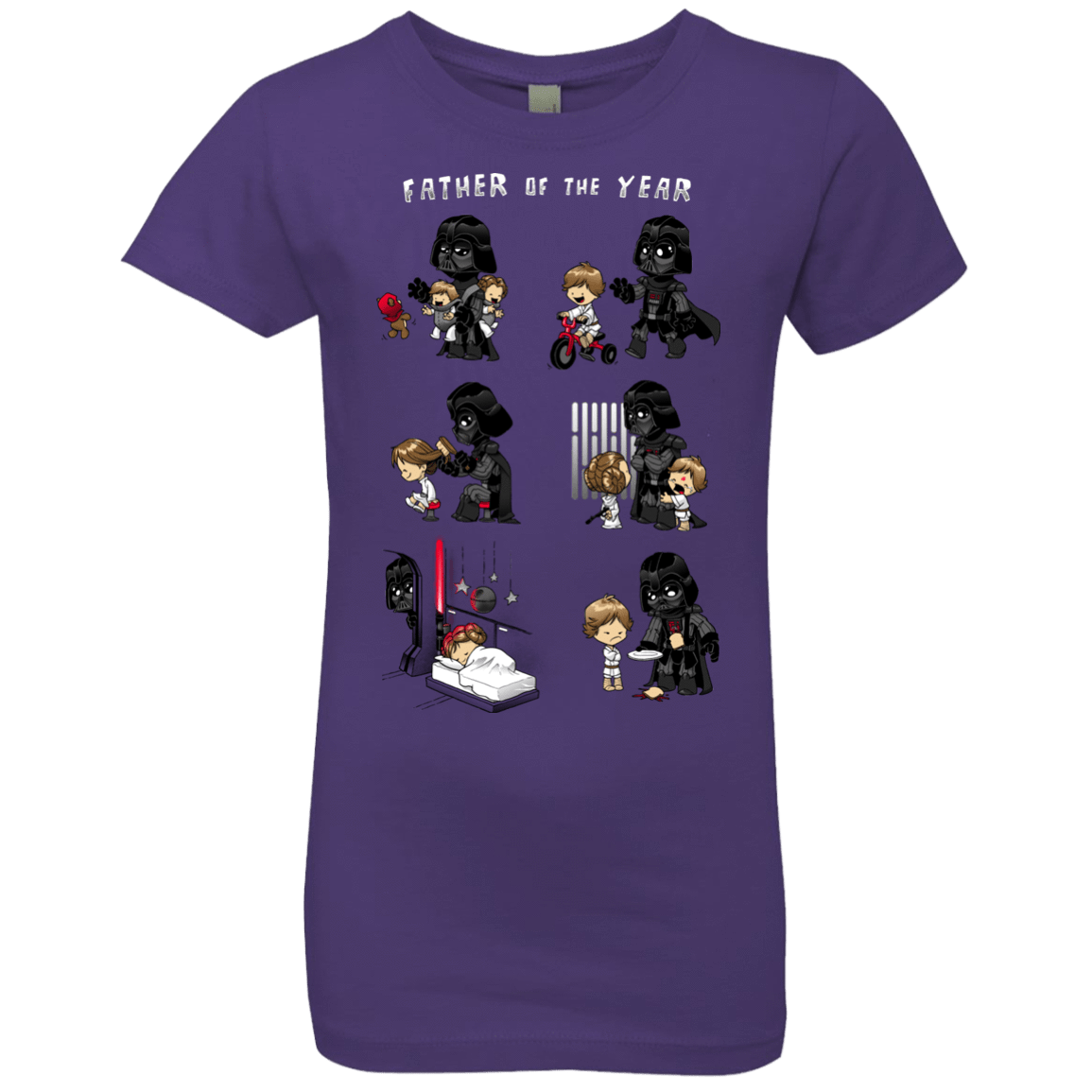 T-Shirts Purple Rush / YXS Father of the year Girls Premium T-Shirt