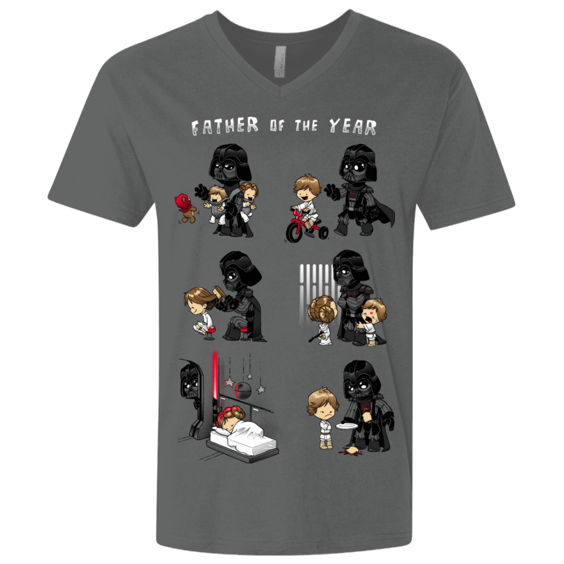 T-Shirts Heavy Metal / X-Small Father of the year Men's Premium V-Neck