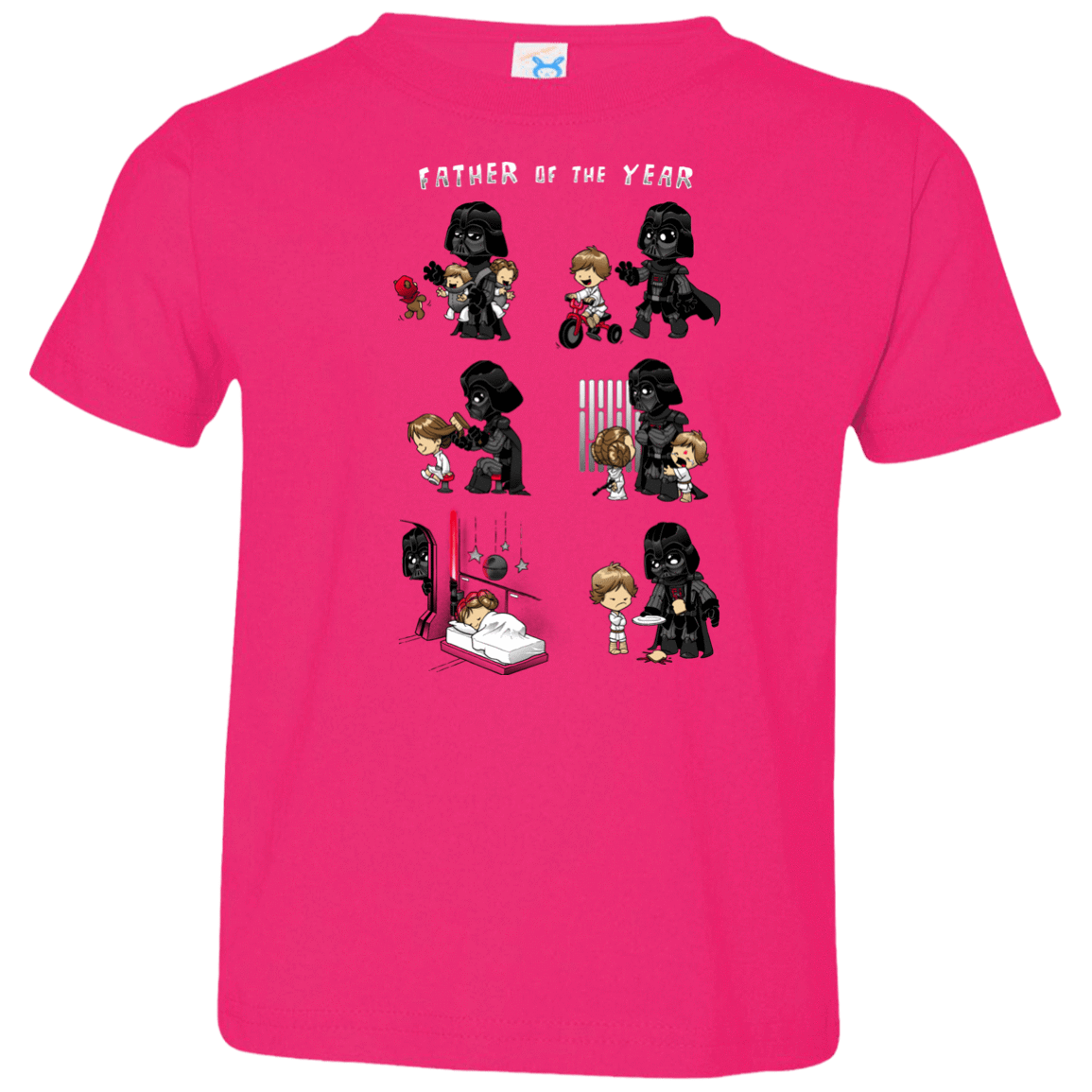 T-Shirts Hot Pink / 2T Father of the year Toddler Premium T-Shirt