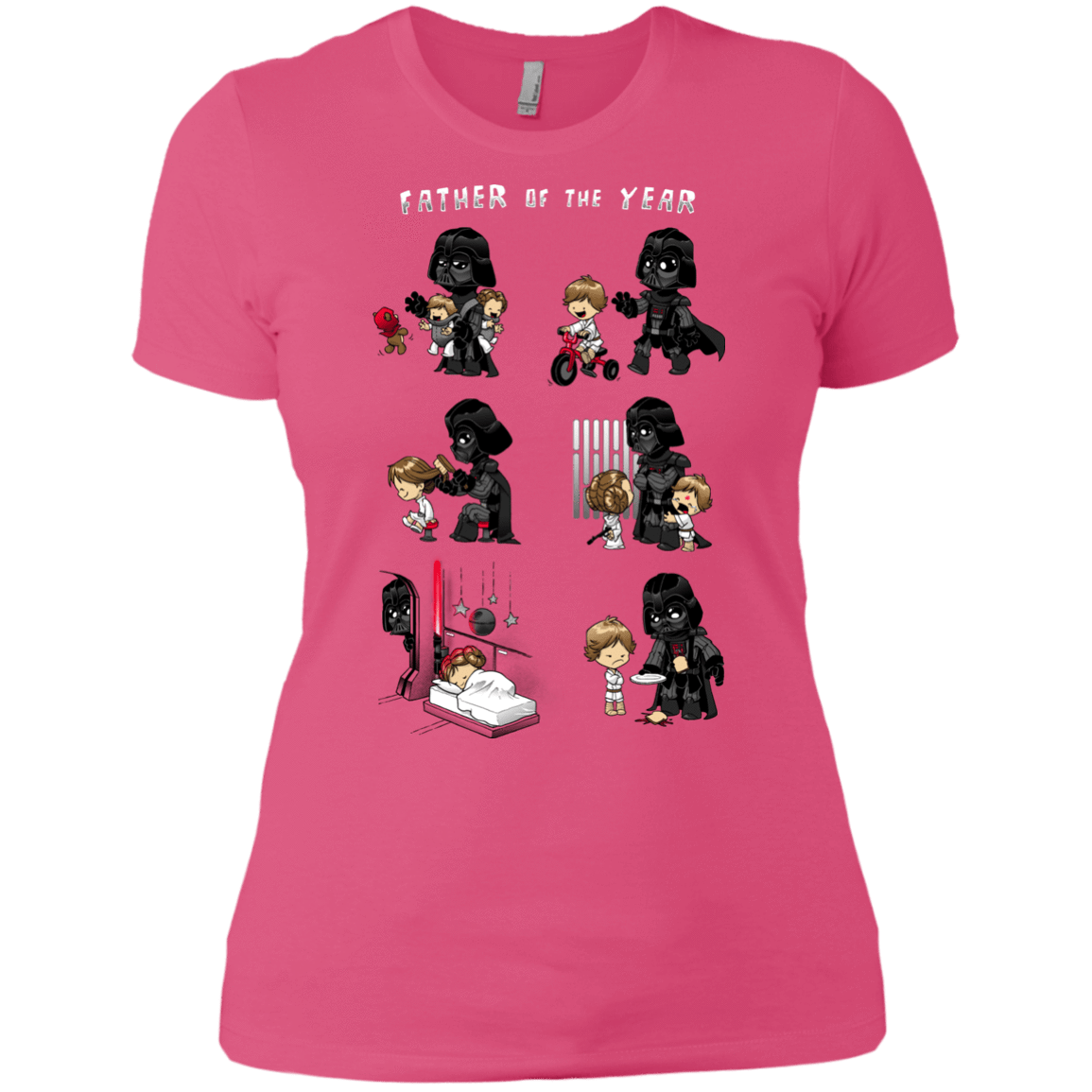 T-Shirts Hot Pink / X-Small Father of the year Women's Premium T-Shirt