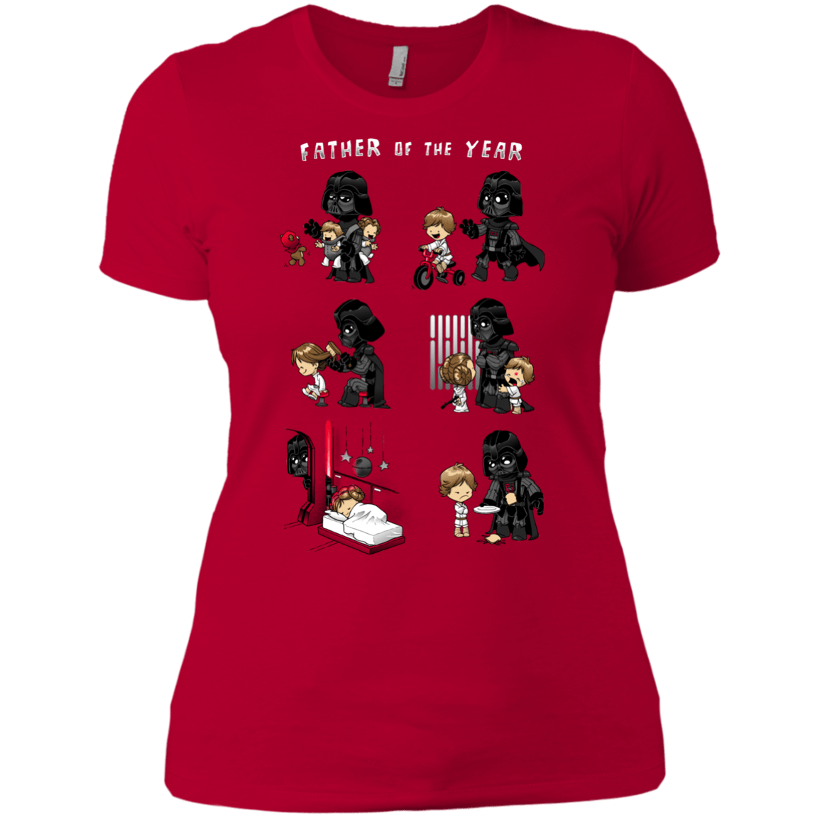 T-Shirts Red / X-Small Father of the year Women's Premium T-Shirt