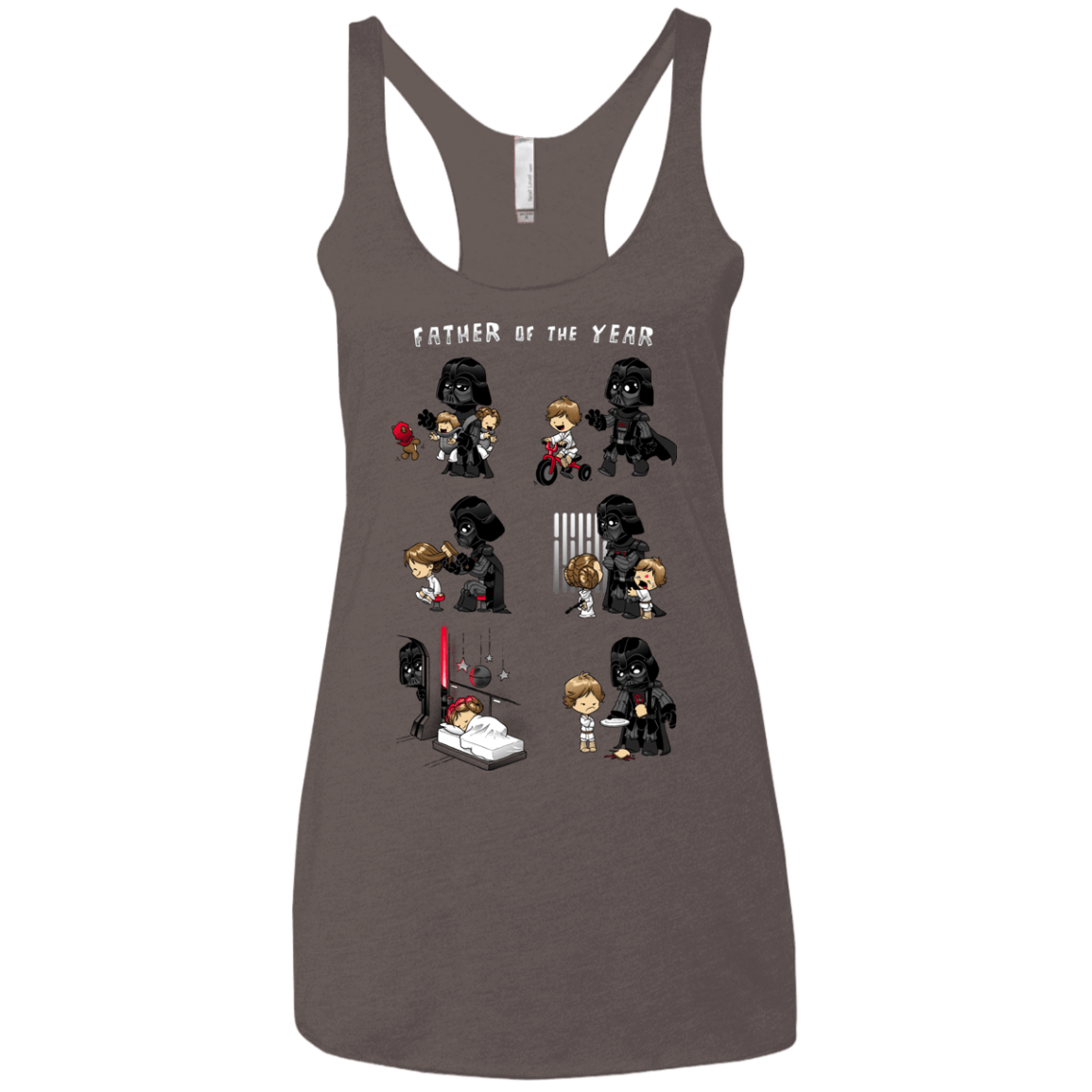 T-Shirts Macchiato / X-Small Father of the year Women's Triblend Racerback Tank