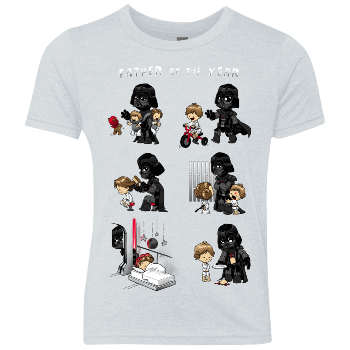 T-Shirts Heather White / YXS Father of the year Youth Triblend T-Shirt